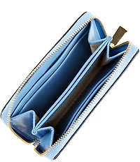Michael Kors Jet Set Small Signature Logo Semi Lux Zip Around Card Case