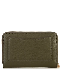 Michael Kors Jet Set Small Zip Around Gold-Tone Hardware Card Case