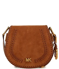 Michael Kors Josie Medium Saddle Flap Messenger Crossbody Bag
