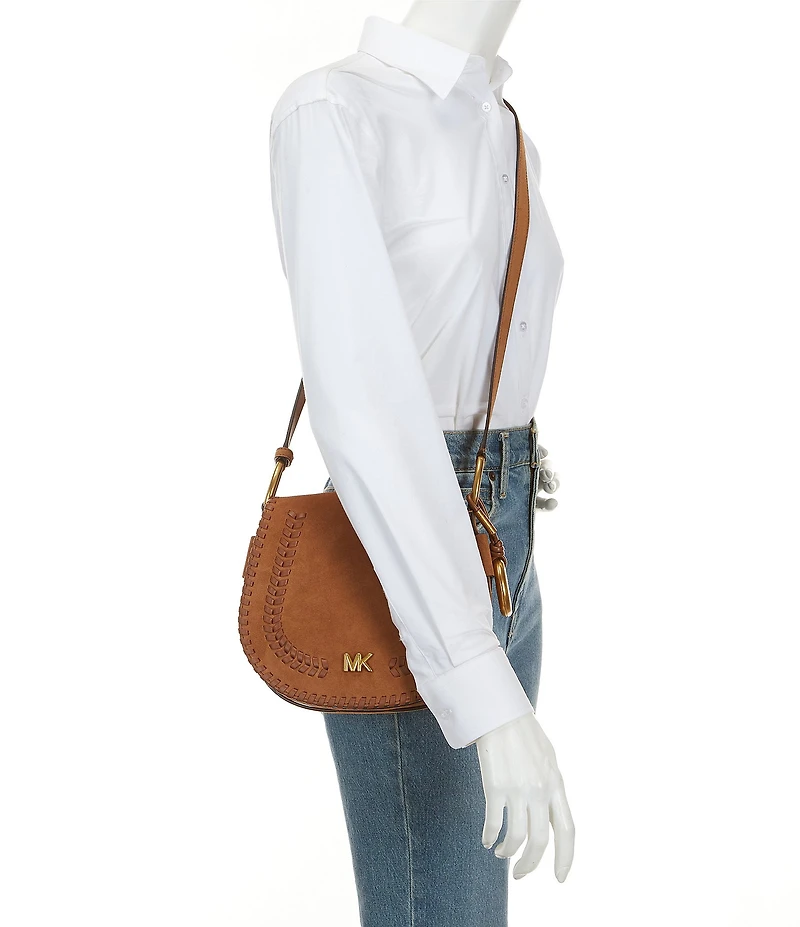 Michael Kors Josie Medium Saddle Flap Messenger Crossbody Bag