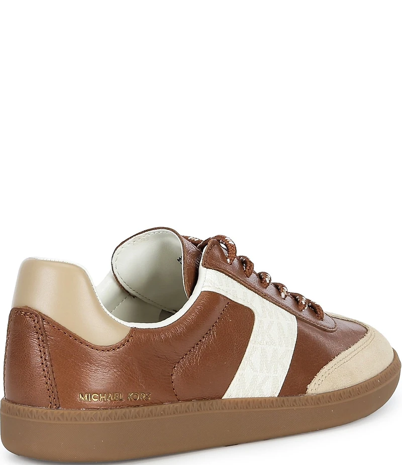 Michael Kors Jovie Leather Logo Accent Sneakers
