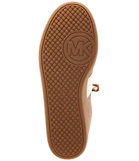 Michael Kors Jovie Leather Logo Accent Sneakers