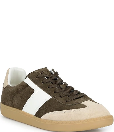 Michael Kors Jovie Suede Color Block Lace Up Sneakers