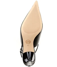 Michael Kors Kasia Crushed Leather Cap Toe Slingback Pumps
