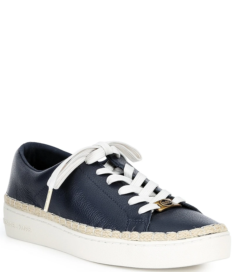 Michael Kors Keaton Leather Lace Up Espadrille Sneakers