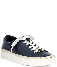 Michael Kors Keaton Leather Lace Up Espadrille Sneakers