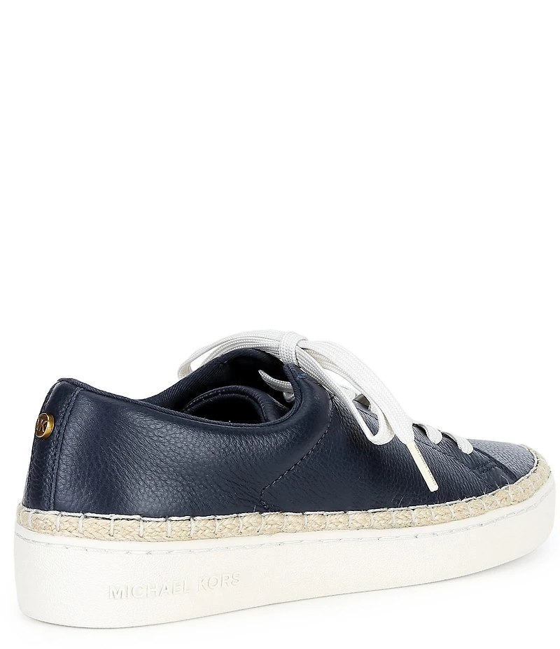 Michael Kors Keaton Leather Lace Up Espadrille Sneakers