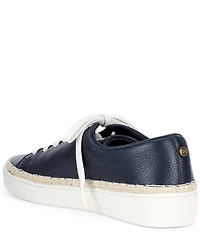 Michael Kors Keaton Leather Lace Up Espadrille Sneakers