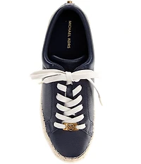 Michael Kors Keaton Leather Lace Up Espadrille Sneakers