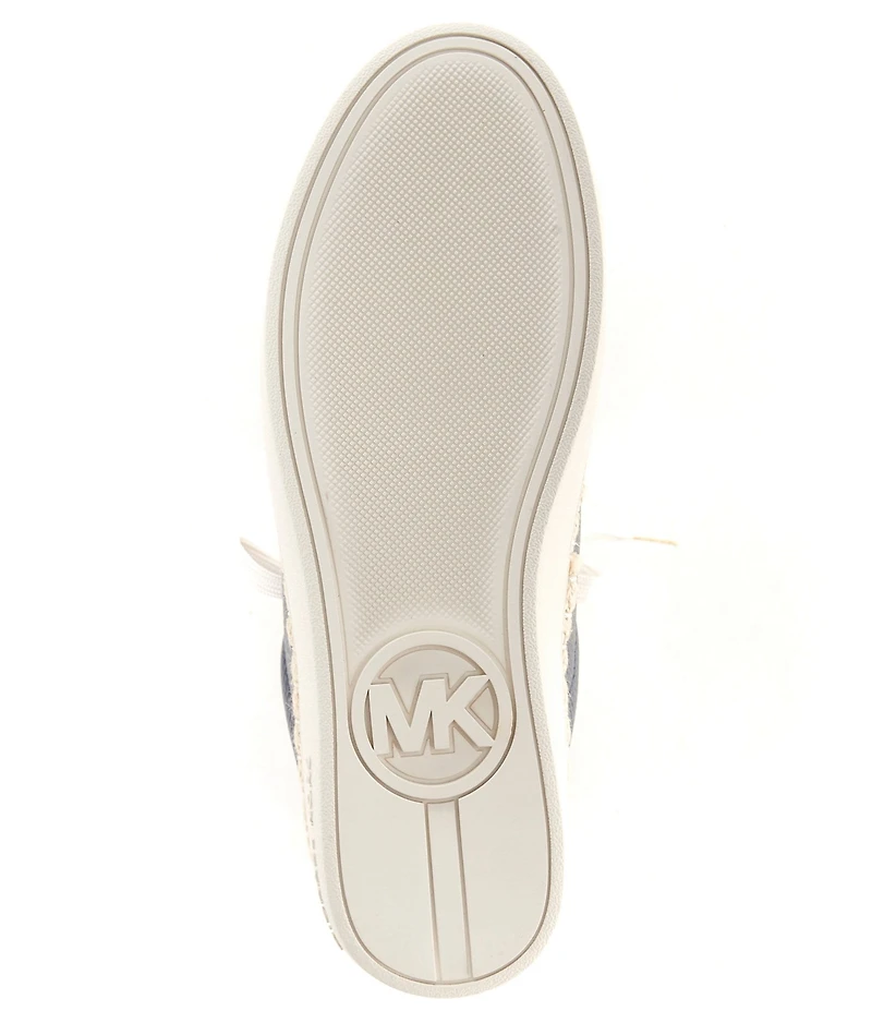 Michael Kors Keaton Leather Lace Up Espadrille Sneakers
