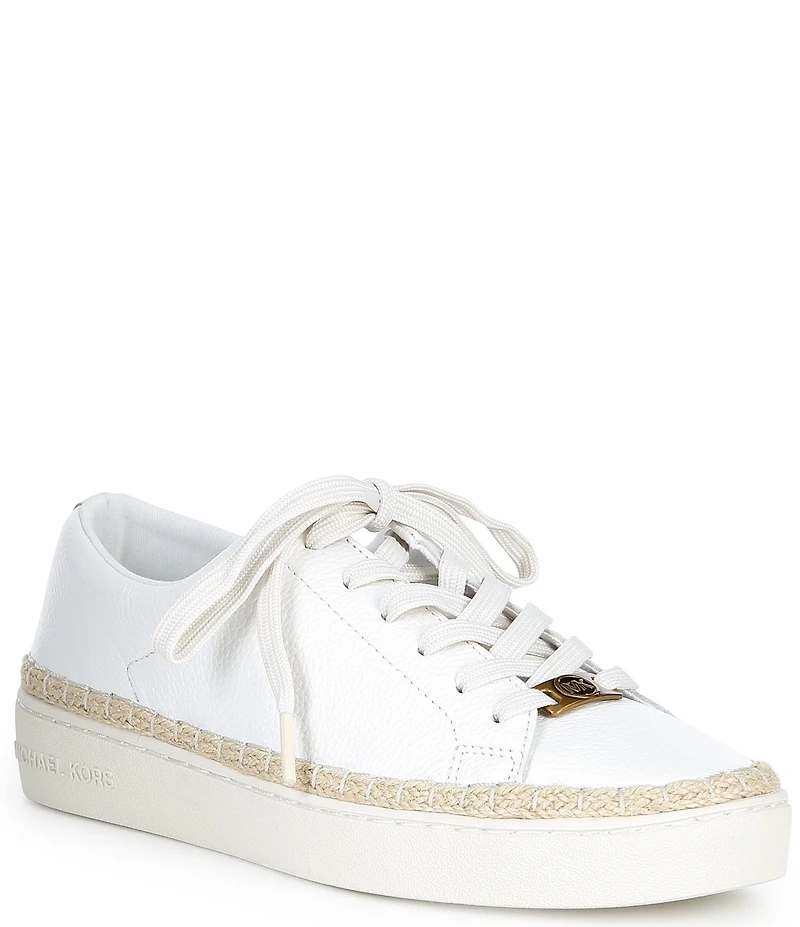 Michael Kors Keaton Leather Lace Up Espadrille Sneakers
