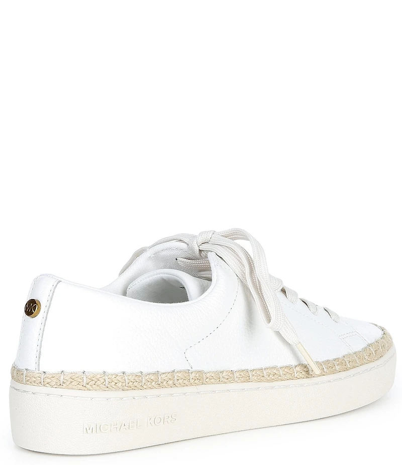 Michael Kors Keaton Leather Lace Up Espadrille Sneakers