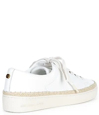 Michael Kors Keaton Leather Lace Up Espadrille Sneakers