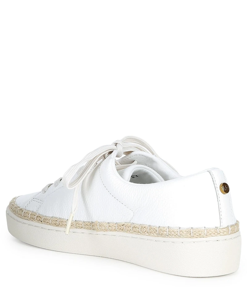 Michael Kors Keaton Leather Lace Up Espadrille Sneakers
