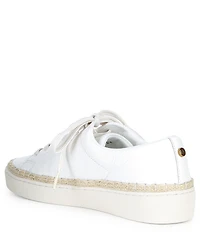 Michael Kors Keaton Leather Lace Up Espadrille Sneakers