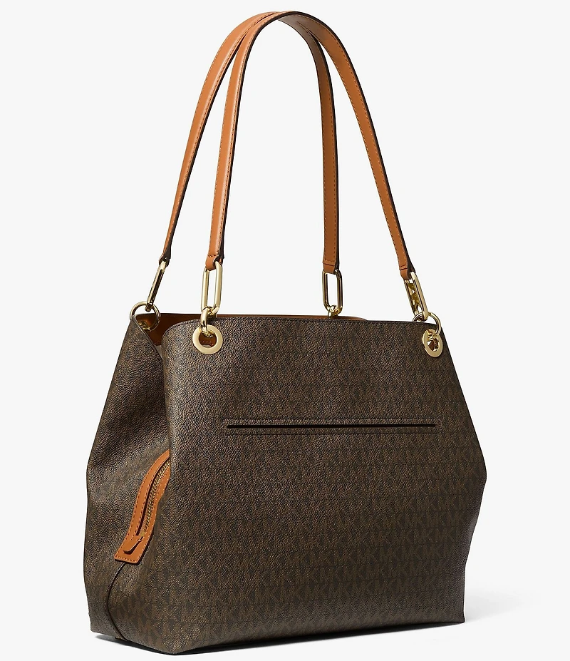 Michael Kors Kensington Signature Logo Large Shoulder Bag