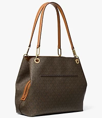 Michael Kors Kensington Signature Logo Large Shoulder Bag