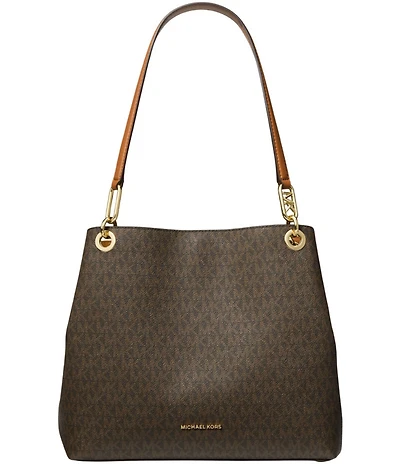 Michael Kors Kensington Signature Logo Large Shoulder Bag