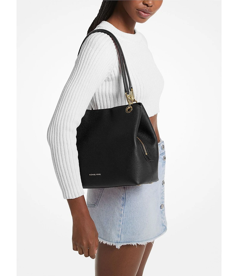 Michael Kors Kensington Large Pebbled Leather Shoulder Tote Bag