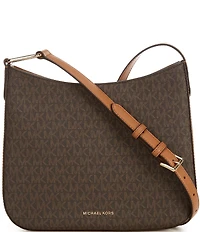 Michael Kors Kensington MK Signature Contrast Trim Large Crossbody Bag