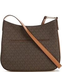 Michael Kors Kensington MK Signature Contrast Trim Large Crossbody Bag