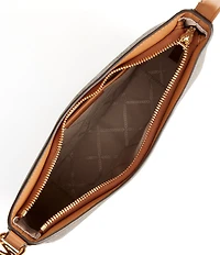 Michael Kors Kensington MK Signature Contrast Trim Large Crossbody Bag