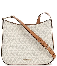 Michael Kors Kensington MK Signature Contrast Trim Large Crossbody Bag