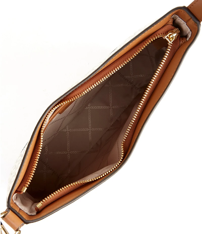 Michael Kors Kensington MK Signature Contrast Trim Large Crossbody Bag