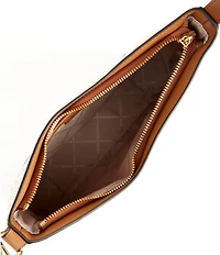 Michael Kors Kensington MK Signature Contrast Trim Large Crossbody Bag