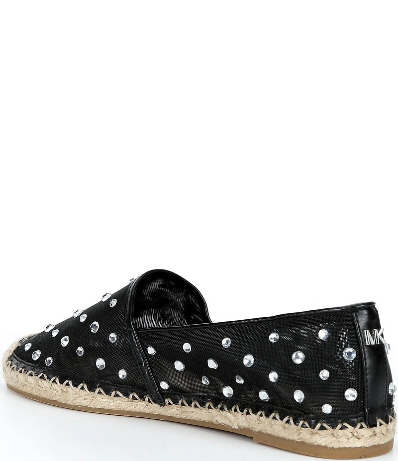 Michael Kors Kenzie Rhinestone Mesh Espadrille Loafers
