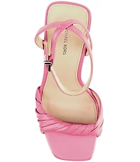 Michael Kors Kiana Leather Ankle Wrap Stiletto Dress Sandals