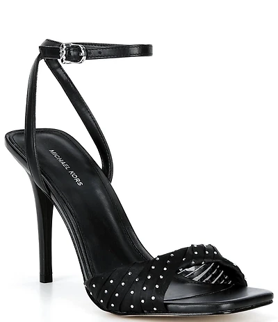 Michael Kors Kiana Rhinestone Tulle Ankle Wrap Stiletto Dress Sandals