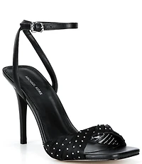 Michael Kors Kiana Rhinestone Tulle Ankle Wrap Stiletto Dress Sandals