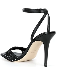 Michael Kors Kiana Rhinestone Tulle Ankle Wrap Stiletto Dress Sandals