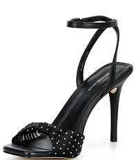 Michael Kors Kiana Rhinestone Tulle Ankle Wrap Stiletto Dress Sandals