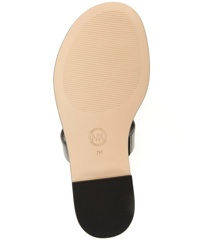 Michael Kors Kiernan Leather Tassel Thong Sandals