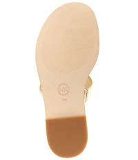 Michael Kors Kiernan Leather Tassel Thong Sandals