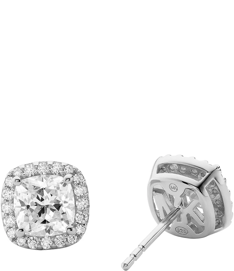 Michael Kors Kors Brilliance Cushion Cut Stud Earrings