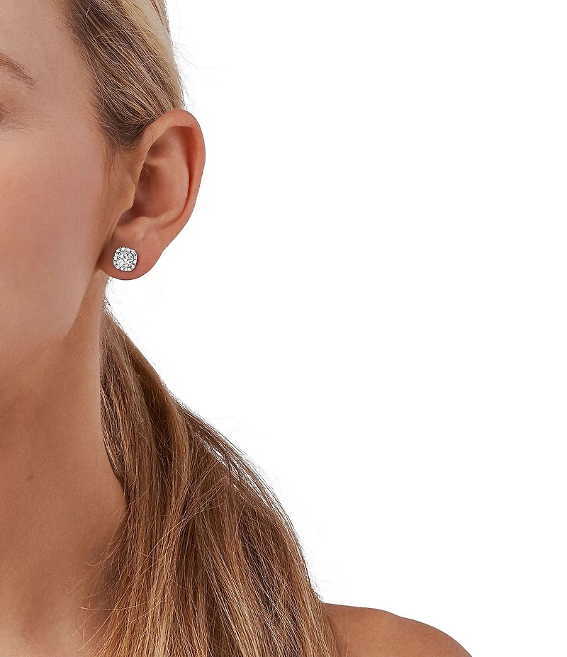 Michael Kors Kors Brilliance Cushion Cut Stud Earrings