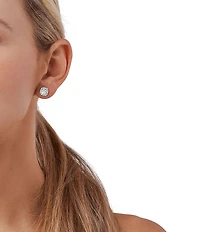 Michael Kors Kors Brilliance Cushion Cut Stud Earrings