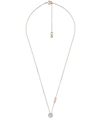 Michael Kors Kros Brilliance CZ Pendant Necklace