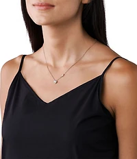 Michael Kors Kros Brilliance CZ Pendant Necklace