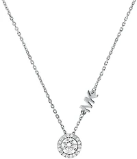 Michael Kors Kros Brilliance CZ Pendant Necklace