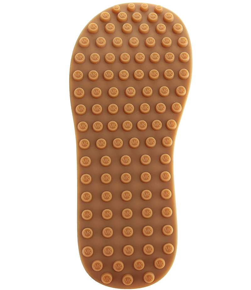 Michael Kors Koya Signature Logo Print Platform Thong Sandals