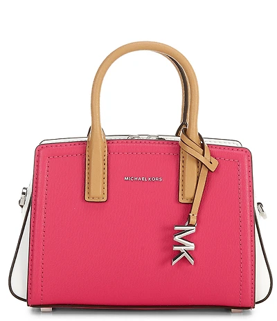 Michael Kors Laila Extra-Small Color-Block Leather Satchel Bag