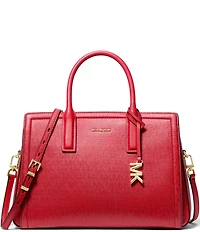 Michael Kors Laila Medium Signature Logo Satchel Bag