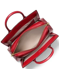 Michael Kors Laila Medium Signature Logo Satchel Bag