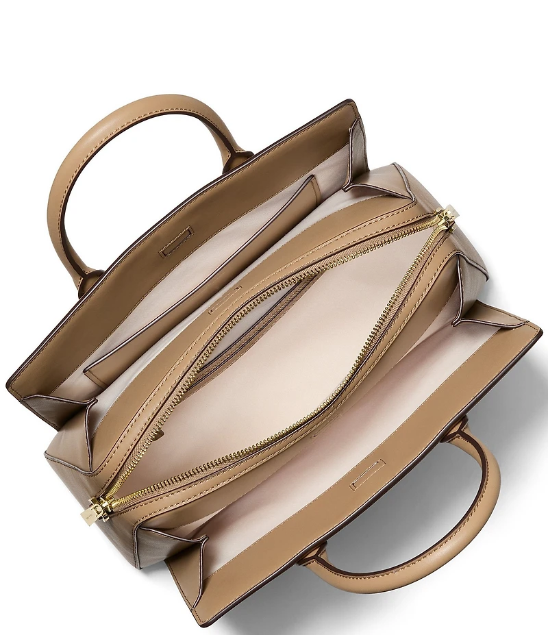 Michael Kors Laila Medium Signature Logo Satchel Bag