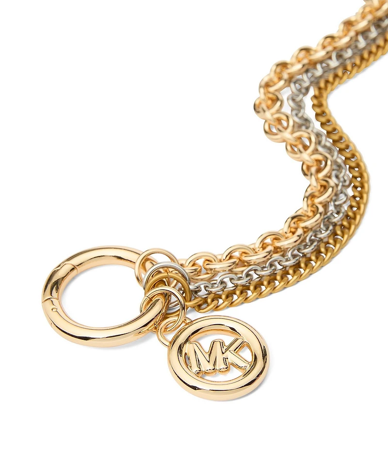 Michael Kors Laila Mixed Metal Swag Charm Chain