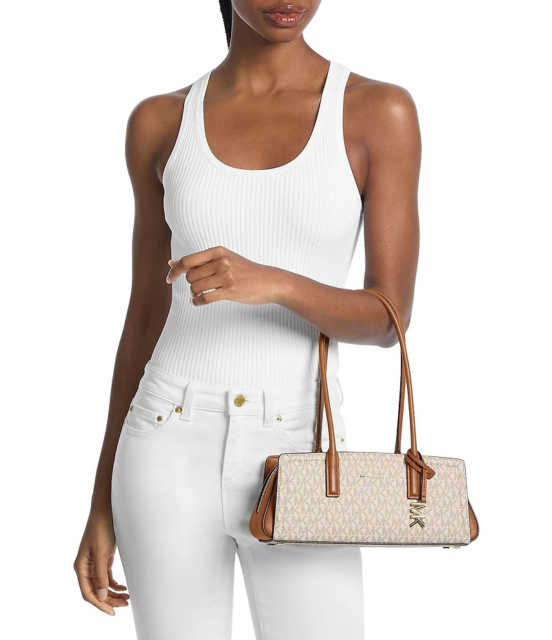 Michael Kors Laila Signature Small East West Shoulder Bag